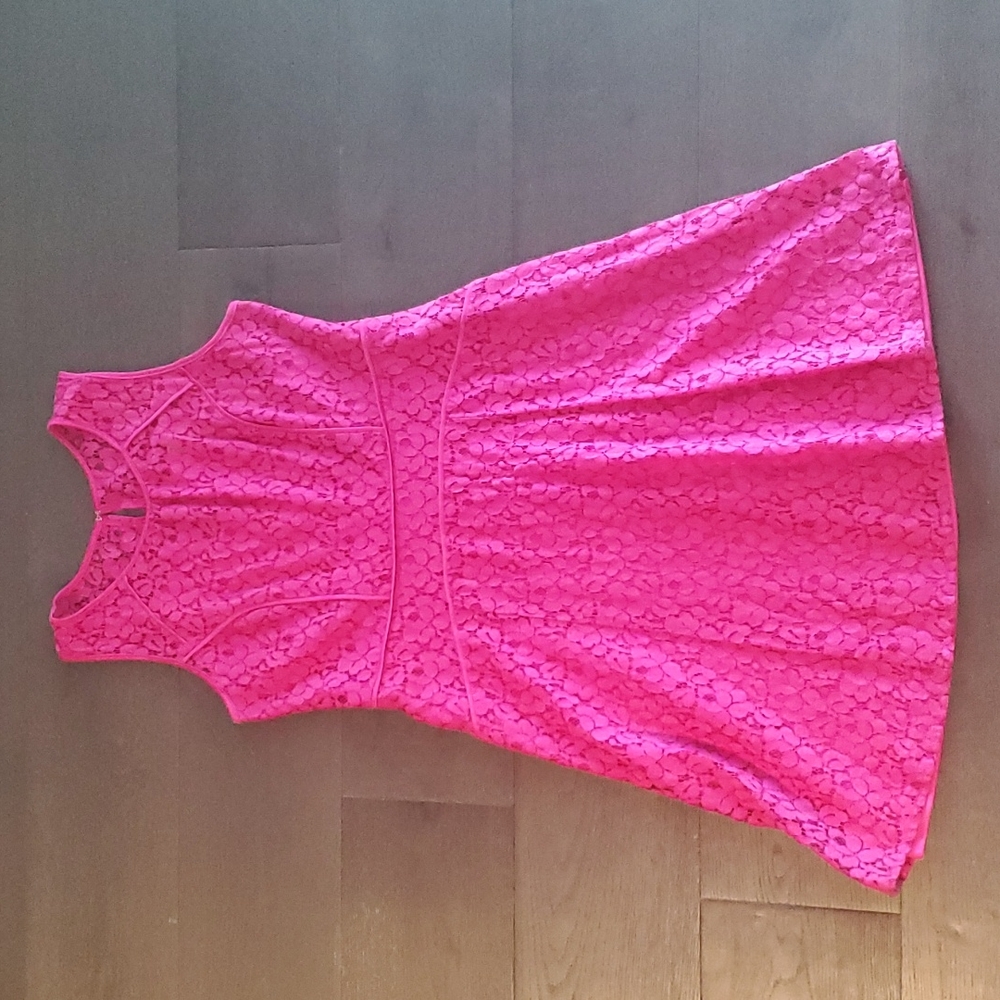 Sleeveless Pink Lace Dress Studio One Women's Size 12